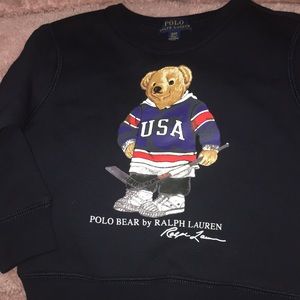 🐻Hockey Bear Fleece Sweatshirt-Brand New-🐻